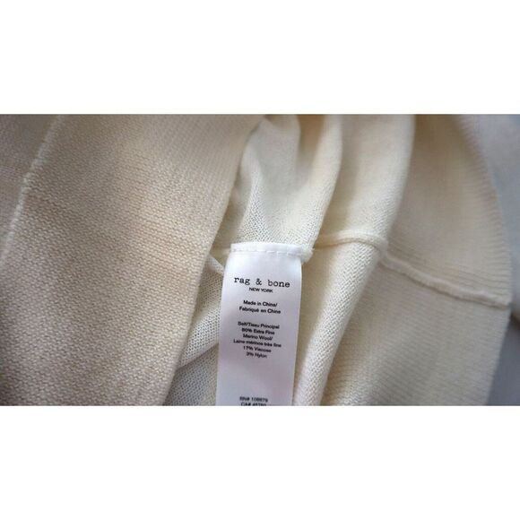Rag & Bone Women’s Sz XS Striped Extra Fine Merino Wool Sweater $380 - Picture 4 of 5